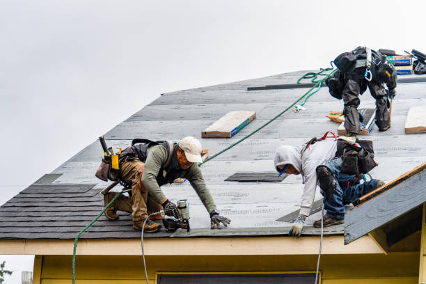 Professional Emergency Roof Repair technician working in Frankfort, OH